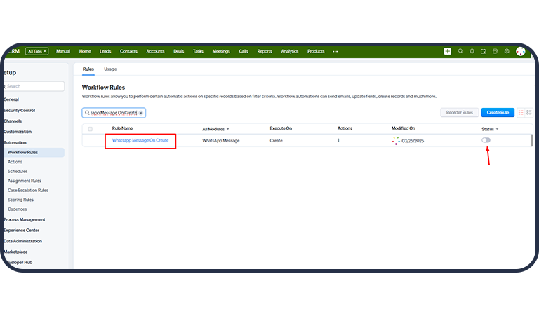 Workflow search