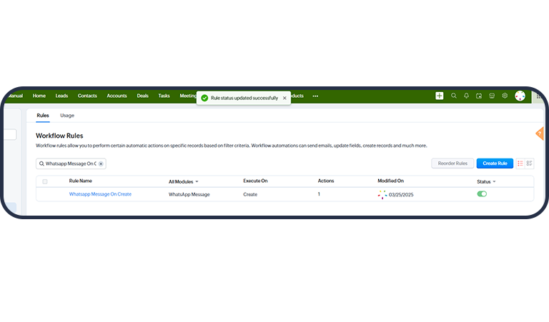 Activate workflow