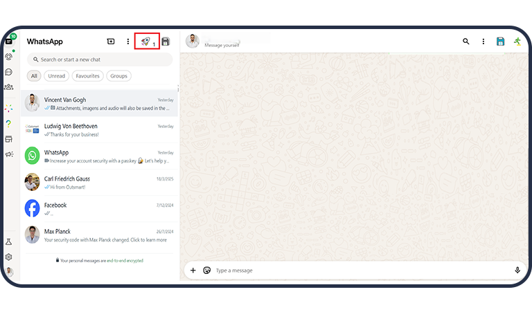 Message loading in rocket