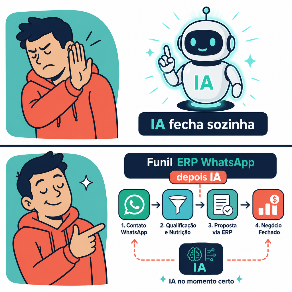 IA depois do processo, nao no lugar dele