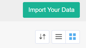 Botão Import Your Data na tela inicial do Zoho Analytics